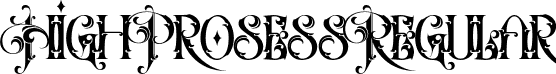 High Prosess Regular font | High Prosess.otf