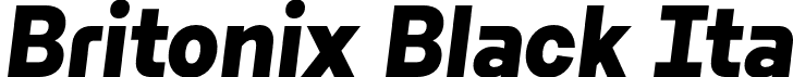 Britonix Black Ita font | Byotone-BlackItalic.otf