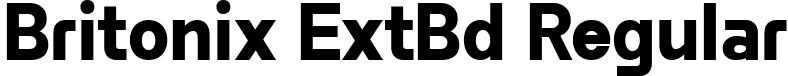 Britonix ExtBd Regular font | Byotone-ExtraBold.ttf