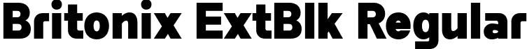 Britonix ExtBlk Regular font | Byotone-ExtraBlack.otf