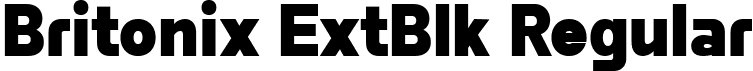Britonix ExtBlk Regular font | Byotone-ExtraBlack.ttf