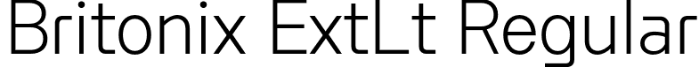 Britonix ExtLt Regular font | Byotone-ExtraLight.otf
