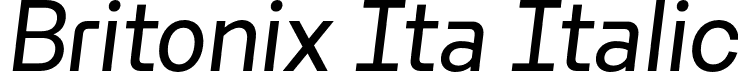 Britonix Ita Italic font | Byotone-Italic.otf