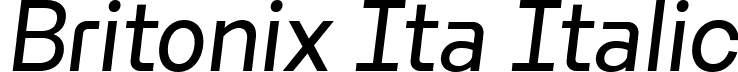 Britonix Ita Italic font | Byotone-Italic.ttf
