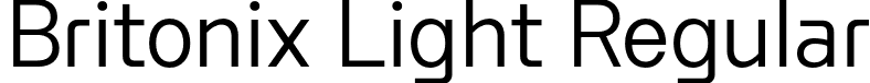 Britonix Light Regular font | Byotone-Light.otf