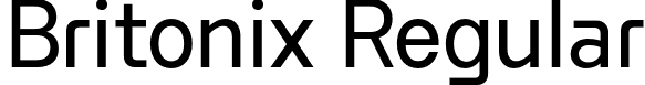 Britonix Regular font | Byotone-Regular.otf