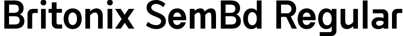 Britonix SemBd Regular font | Byotone-SemiBold.otf