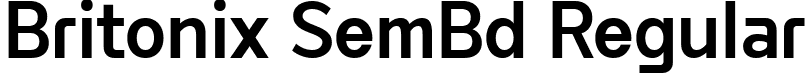 Britonix SemBd Regular font | Byotone-SemiBold.ttf