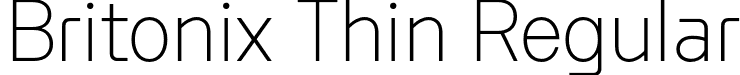 Britonix Thin Regular font | Byotone-Thin.otf