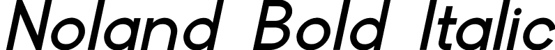 Noland Bold Italic font | Noland Bold Italic.ttf