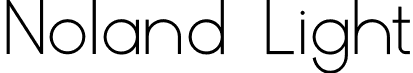 Noland Light font | Noland Light.otf