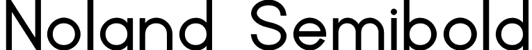 Noland Semibold font | Noland Semibold.ttf