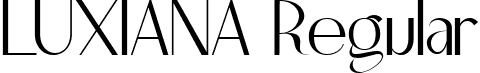 LUXIANA Regular font | Unnamed Regular.ttf