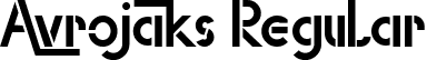 Avrojaks Regular font | Avrojaks.ttf