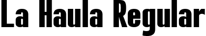 La Haula Regular font | La Haula.ttf