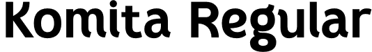 Komita Regular font | Komita.otf