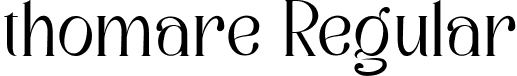 thomare Regular font | thomare.ttf