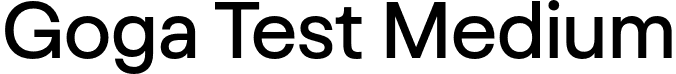 Goga Test Medium font | GogaTest-Medium.otf
