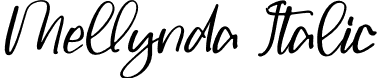 Mellynda Italic font | Mellynda-Italic.otf