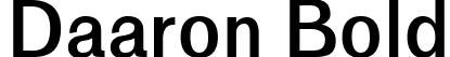 Daaron Bold font | Daaron-Bold.ttf