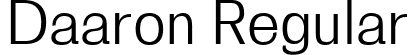 Daaron Regular font | Daaron-regular.ttf