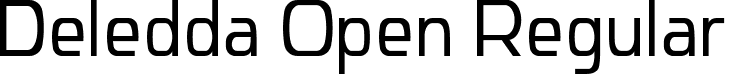 Deledda Open Regular font | Deledda-Open-Thin.ttf