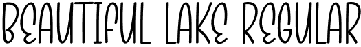 Beautiful Lake Regular font | Beautiful-Lake.otf