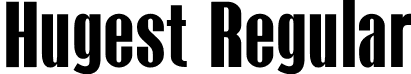 Hugest Regular font | Hugest.otf