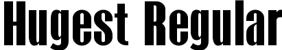 Hugest Regular font | Hugest.ttf