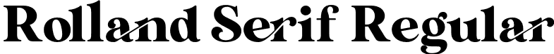 Rolland Serif Regular font | Rolland.otf