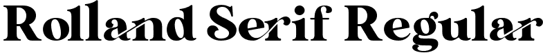 Rolland Serif Regular font | Rolland.ttf