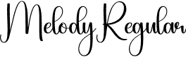 Melody Regular font | Melody.otf