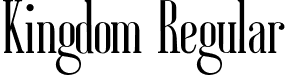 Kingdom Regular font | Kingdom Regular.otf