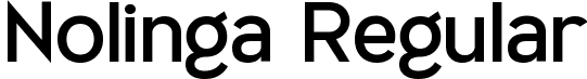 Nolinga Regular font | Nolinga.ttf