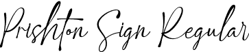 Prishton Sign Regular font | prishtonsign-e9e6p.ttf