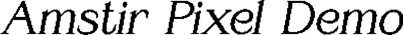 Amstir Pixel Demo font | AmstirPixel-Regular.otf