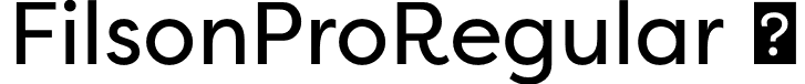 FilsonProRegular  font | FilsonProRegular.otf