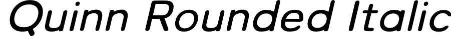 Quinn Rounded Italic font | Quinn Rounded Italic.otf