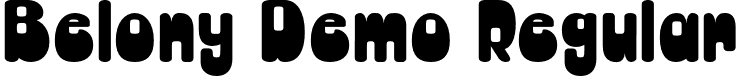 Belony Demo Regular font | Belony-Regular.otf