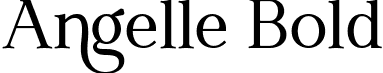 Angelle Bold font | Angelle Bold.otf