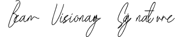 Beam Visionary Signature font | Beamvisionary Signature 3.ttf