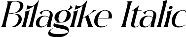 Bilagike Italic font | Bilagike Italic.ttf