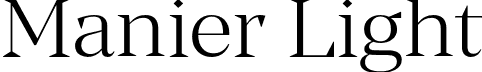 Manier Light font | Manier Light.otf