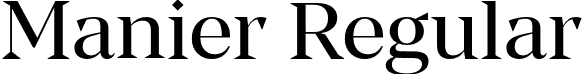 Manier Regular font | Manier Regular.otf