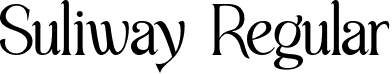 Suliway Regular font | Suliway demo.otf