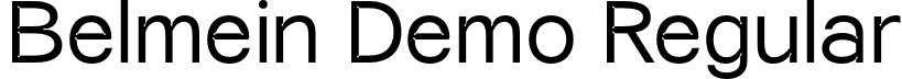 Belmein Demo Regular font | Belmein-Regular.otf