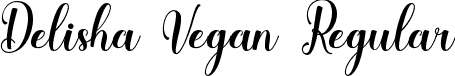 Delisha Vegan Regular font | Delisha Vegan.ttf