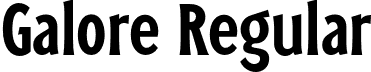 Galore Regular font | Galore.otf
