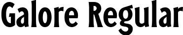Galore Regular font | Galore.ttf