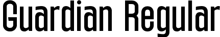 Guardian Regular font | Guardian.ttf